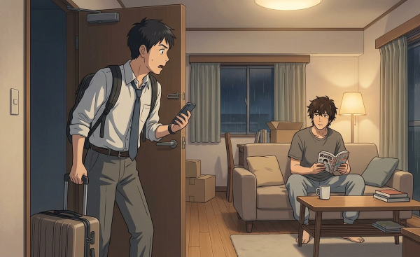 出張から帰ってきたら自宅に知らない奴が住んでる